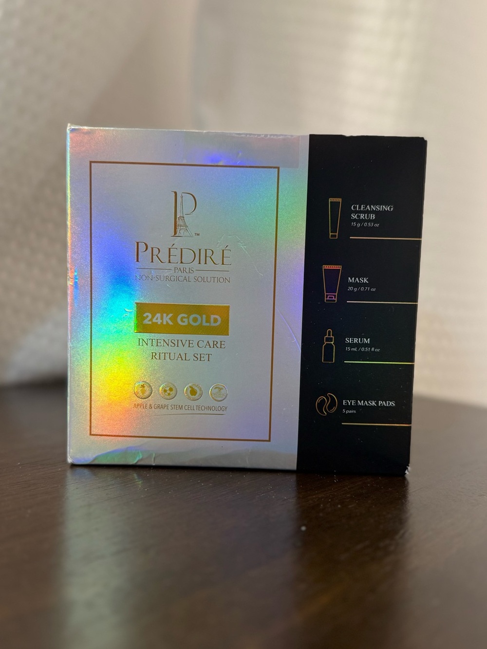 Prédiré 24K Gold Intensive Care Ritual Set - Holographic Gold & Black Box